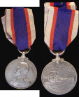 Royal Fleet Reserve Long Service and Good Conduct Medal - George V uncrowned bust, awarded to 353190 (CH.B, 4397) T.B. Leaney STO. 1. R.F.R, GEF and l...