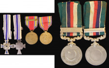 World Medals (3) Germany - Mother's Cross Silver award, second class, awarded for raising six or seven children EF, USA World War II Victory Medal wit...