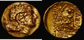 Ancient Greece, Thrace, Mithridates the Great, restored coinage of Lysimachos, Gold Stater (323-281BC) , issued posthumously (88-86BC). Tomis mint. Ob...