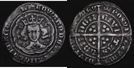 Groat Edward III Pre-Treaty period, type F, S.1569 mintmark Crown, some loss of flan between 8 and 9 o'clock, 4.07 grammes, Fine or better with some o...