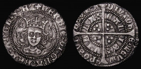 Halfgroat Henry VI Annulet issue, London Mint S.1839 NVF with the edge a little uneven around 11 o'clock

Estimate: GBP 20 - 40