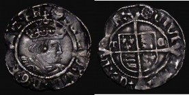 Halfgroat Second Coinage, Canterbury Mint, Archbishop Cranmer, with TC beside shield S.2351 mintmark Catherine Wheel, 1.32 grammes, Good Fine with som...