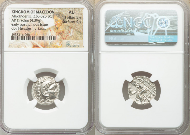 MACEDONIAN KINGDOM. Alexander III the Great (336-323 BC). AR drachm (19mm, 4.39 ...