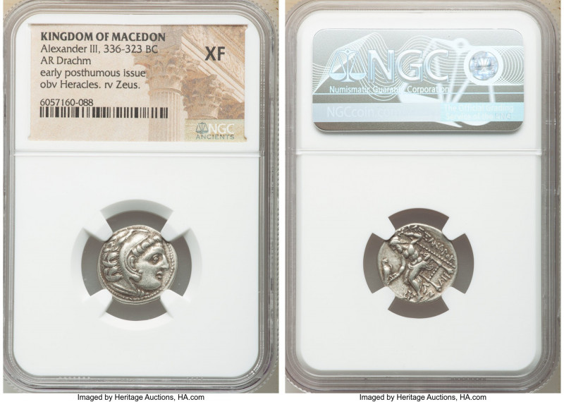MACEDONIAN KINGDOM. Alexander III the Great (336-323 BC). AR drachm (18mm, 10h)....
