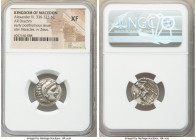 MACEDONIAN KINGDOM. Alexander III the Great (336-323 BC). AR drachm (18mm, 10h). NGC XF. Posthumous issue of 'Colophon', ca. 319-310 BC. Head of Herac...