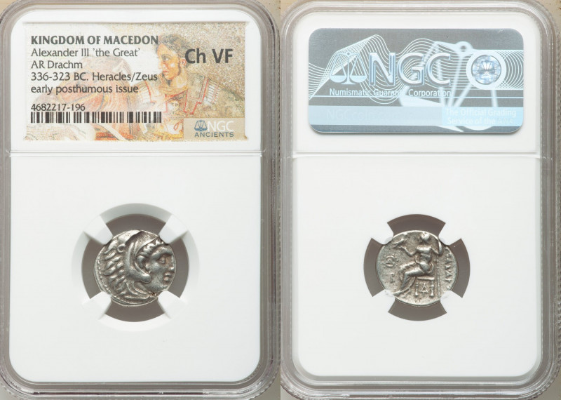 MACEDONIAN KINGDOM. Alexander III the Great (336-323 BC). AR drachm (18mm, 12h)....