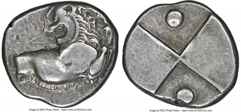 THRACE. Chersonesus. Ca. 4th century BC. AR hemidrachm (14mm). NGC Choice VF. Pe...