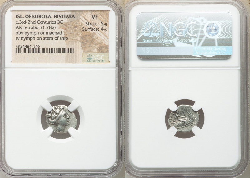 EUBOEA. Histiaea. Ca. 3rd-2nd centuries BC. AR tetrobol (15mm, 1.78 gm, 12h). NG...