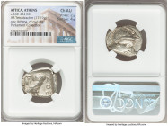 ATTICA. Athens. Ca. 440-404 BC. AR tetradrachm (25mm, 17.19 gm, 7h). NGC Choice AU 2/5 - 4/5. Mid-mass coinage issue. Head of Athena right, wearing ea...