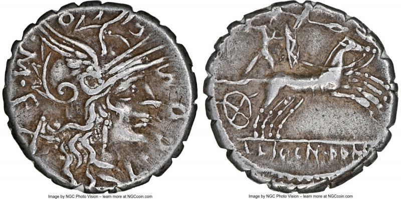 L. Cosconius M.f. (ca. 118 BC) with L. Licinius Crassus and Cn. Domitius Ahenoba...