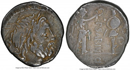 P. Sabinus (ca. 99 BC). AR quinarius (14mm, 1.67 gm, 1h). NGC VF 5/5 - 2/5, graffito. Rome. Laureate head of Jupiter right / P SABIN, Victory standing...