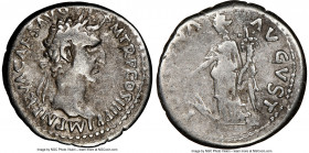 Nerva (AD 96-98). AR denarius (18mm, 6h). NGC Fine. Rome, AD 97. Rome, AD 97. IMP NERVA CAES AVG P M TR P COS III P P, laureate head of Nerva right / ...