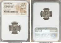 Hadrian (AD 117-138). AR denarius (18mm, 3.42 gm, 6h). NGC Choice XF 5/5 - 4/5, Fine Style. Rome, AD 133-ca. AD 135. HADRIANVS-AVG COS III P P, bare h...
