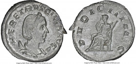 Herennia Etruscilla (AD 249-253). AR antoninianus (22mm, 3.60 gm, 11h). NGC MS 5/5 - 4/5. Rome. HER ETRVSCILLA AVG, draped bust of Herennia Etruscilla...