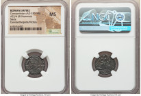 Constantinople Commemorative (ca. AD 330-340). AE3 or BI nummus (18mm, 12h). NGC MS. Siscia, 1st officina, AD 332-333, struck under Constantine I to c...