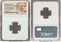 Constantinople Commemorative (ca. AD 330-340). AE3 or BI nummus (17mm, 6h). NGC Choice AU. Trier, 2nd officina, AD 332-333, struck under Constantine I...