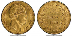 Leopold I gold 20 Francs 1865 MS63 PCGS, KM23. L. WIENER variety. Sharply struck and decidedly choice. 

HID09801242017

© 2020 Heritage Auctions ...