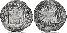 Philip II Cob 1/2 Real ND (1574-1576) R-P XF Details (Saltwater Damage) NGC, Potosi mint, Cal-136. 1.43gm. Assayer Rincon. 

HID09801242017

© 202...