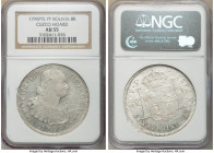 Charles III 8 Reales 1799 PTS-PP AU55 NGC, Potosi mint, KM73. Ex. Cuzco Hoard 

HID09801242017

© 2020 Heritage Auctions | All Rights Reserved