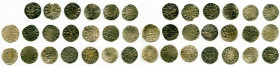 20-Piece Lot of Uncertified Assorted Deniers ND (12th-13th Century) VF, Includes (17) Le Marche, (2) Deols and (1) St. Martial. Average size 18mm. Ave...