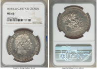 George III Crown 1818 MS62 NGC, KM675, S-3787. LIX edge. A crisply struck example that bears glassy reflectivity in the fields.

HID09801242017

©...