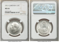 George V 1/2 Crown 1911 MS64 NGC, KM818.1, S-4011. A brilliant representative possessing fluid, icy luster.

HID09801242017

© 2020 Heritage Aucti...