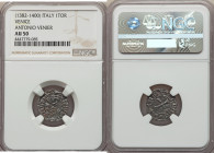 Venice. Antonio Venier Pair of Certified Tornesello ND (1382-1400) AU50 NGC, 16mm. Sold as is, no returns.

HID09801242017

© 2020 Heritage Auctio...