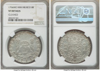 Ferdinand VI 8 Reales 1756 Mo-MM VF Details (Cleaned) NGC, Mexico City mint, KM104.2. Showcasing a subtle but pleasing crescent of iridescence to the ...