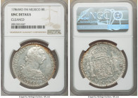 Charles III 8 Reales 1786 Mo-FM UNC Details (Cleaned) NGC, Mexico City mint, KM106.2a.

HID09801242017

© 2020 Heritage Auctions | All Rights Rese...