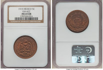 Estados Unidos 2-Piece Lot of Certified 5 Centavos, 1) 1915-Mo - MS65 Red and Brown NGC, KM422 2) 1929-Mo - MS65 Brown PCGS, KM422 Sold as is, no retu...