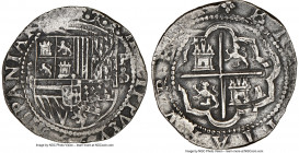 Philip II Cob 2 Reales ND (1577-1588) P-D XF Details (Corrosion) NGC, Lima mint, Cal-339. Assayer Diego de la Torre.

HID09801242017

© 2020 Herit...
