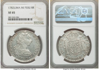 Charles III 8 Reales 1782 LM-MJ XF45 NGC, Lima mint, KM78. Displaying strong residual luster for the grade.

HID09801242017

© 2020 Heritage Aucti...