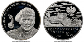 Republic 4-Piece Lot of Certified Assorted Proof Issues, 1) "General Maczek" 10 Zlotych 2003-MW - PR66 Deep Cameo, KM-Y468 2) "Pilsudski" 10 Zlotych 2...
