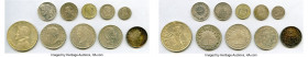 10-Piece Lot of Uncertified Assorted Issues, 1) Bolivia. Republic 4 Sols 1857 2) Bolivia. Republic 4 Sols 1859 3) Panama. Republic Balboa 1934 4) Phil...