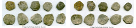 10-Piece Lot of Uncertified Assorted Cob Reales ND Fine/VF, Unattributed lot of Cob 1 and 2 Reales. Sizes range from 18-25mm. Weights range from 2.36-...