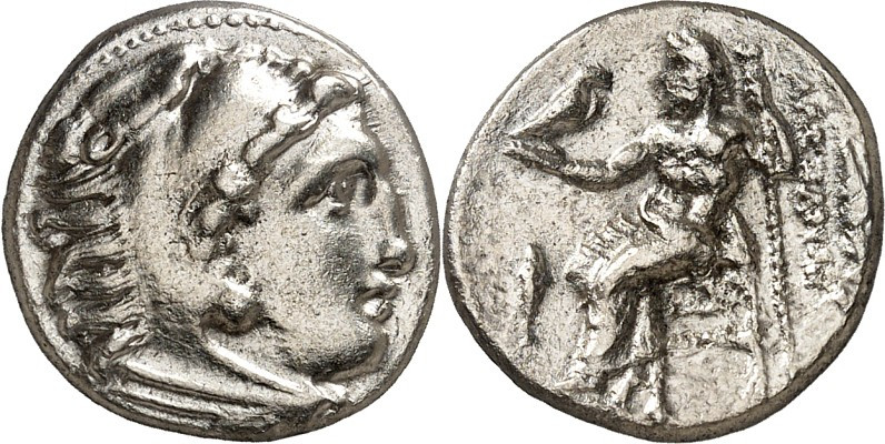 MAKEDONIEN. 
KÖNIGREICH. 
Alexander III. der Große 336-323 v. Chr. Drachme, po...