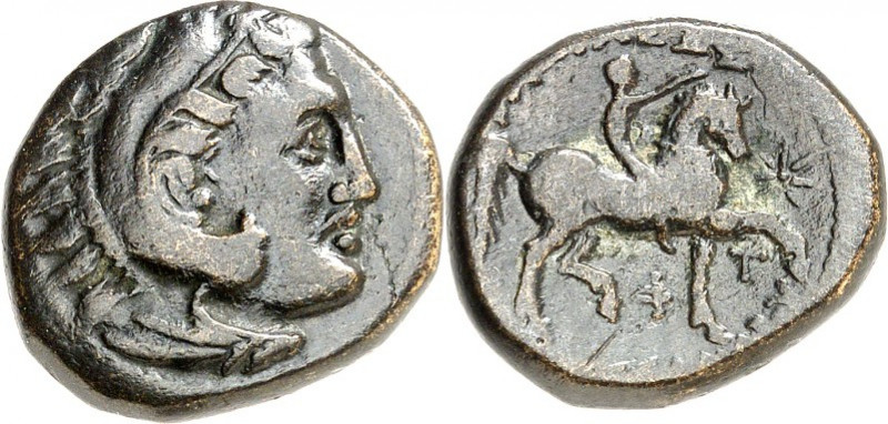 MAKEDONIEN. 
KÖNIGREICH. 
Kassander 316-297 v. Chr. AE-Tetrachalkon 20mm (306/...