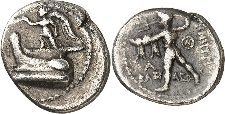 MAKEDONIEN. 
KÖNIGREICH. 
Antigonos Gonatas 277-239 v. Chr. Hemidrachme (298/2...