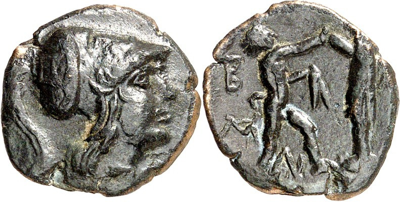 MAKEDONIEN. 
KÖNIGREICH. 
Antigonos Gonatas 277-239 v. Chr. AE-16mm 2,49g. Ath...