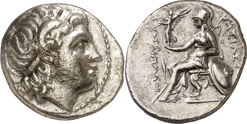 THRAKIEN. 
KÖNIGREICH. 
Lysimachos 323-281 v. Chr. Drachme 4,12g. Kopf Alexand...