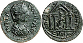LYDIEN. 
MAGNESIA am Sipylos (Manisa). 
Otacilia Severa, Gemahlin von Philippus I. Arabs 244-249. AE-Assarion 25mm 9,84g, AINEIOS. Pallabüste m. Dia...
