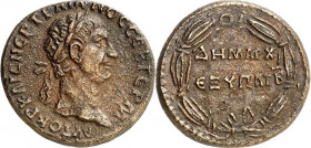 KAPPADOKIEN. 
KAISAREIA am Argaios (Kayseri). 
Traianus 98-117. AE-21mm (98/99) 6,68g. Kopf mit Lorbeerkranz n.r. AYT KAIC TPAIAN CEB GERM / DHMAPC ...
