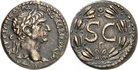 SYRIEN. 
SELEUKIS und PIEREIA / ANTIOCHEIA (Antakya). 
Traianus 98-117. AE-Assarion 27/24mm (102/114) 9,42g. Kopf m. Lkr. n.r. AYTOKP KAIC NEP TPAI-...