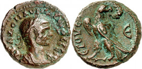 ÄGYPTEN. 
ALEXANDREIA (al-Isqandariyah). 
Aurelianus 270-275. AE-Stater ("5"= 273/274) 8,48g. Panzerbüste m. Lkr. n.r. A K L DOM AYPH LIANOC CEB / E...