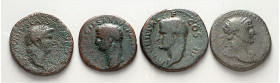 RÖMISCHES KAISERREICH. 
Allgemein:Bronzemünzen: AE-Asse. 15 AE-Asse. u.a. Agrippa, Trajan, Hadrian, Faustina I., II. . 

s,ge