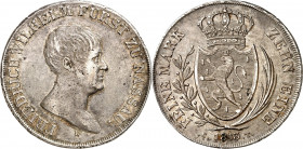Nassau. 
Friedrich Wilhelm in Weilburg (1788-)1815-1816. Konv.-Taler 1813. AKS 34, J. 28. . 

rs. l. just. vz-