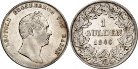 Baden. 
Leopold 1830-1852. Gulden 1840. AKS 92, J. 56. . 

ss