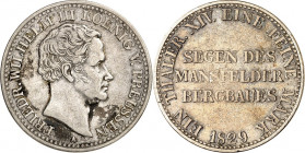 Preussen. 
Friedrich Wilhelm III. (1797-)1806-1840. Taler 1829 Ausbeute Mansfeld. AKS 18, J. 63, Th. 251, Neum. 70. . 

ss