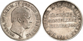Preussen. 
Friedrich Wilhelm IV. 1840-1861. Vereinstaler 1850 Ausbeute Mansfeld. AKS 75, J. 75, Th. 257. . 

ss-vz