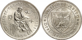 WEIMARER REPUBLIK. 
GEDENKMÜNZEN. 
3 Reichsmark 1930A Vogelweide. J. 344. . 

vz